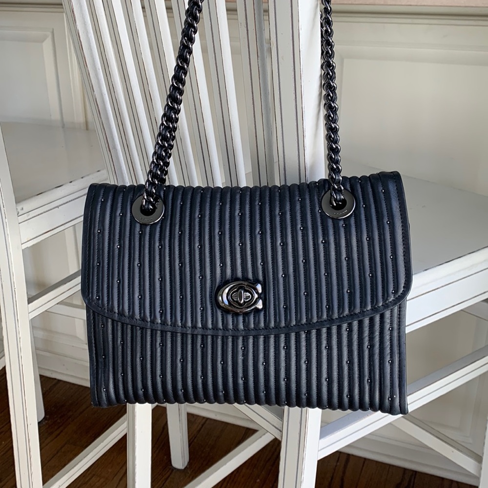 Coach Quilted Parker with Rivets